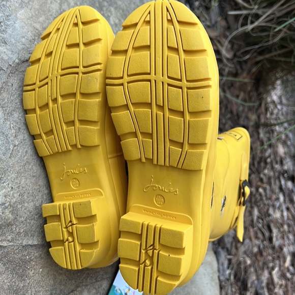 Joules Yellow Bee Molly Midi Rain Boots - Picture 10 of 13